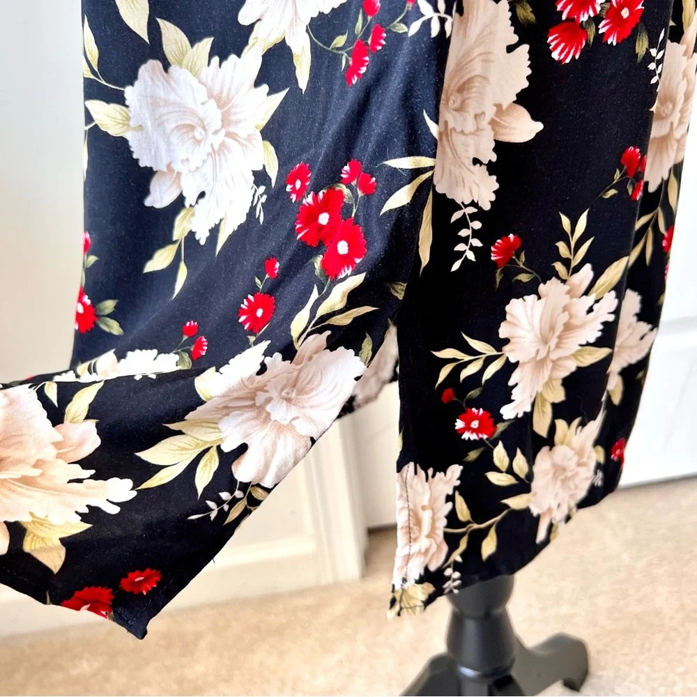 Vintage R&K ORIGINALS Petite Sleeveless Floral Belted Midi Dress—SZ. 10P - Picture 7 of 14